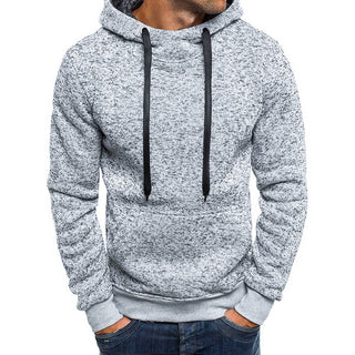 Men Soft and Comfortable Solid Hoodies