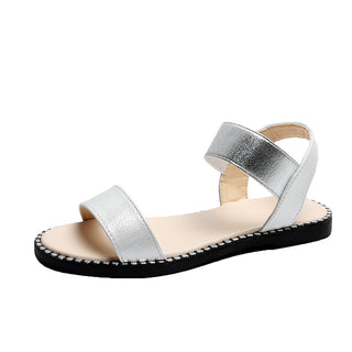 Buy silver Women Flat Heel Non-slip Sandals