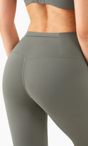 Nylon Back Pocketed High Waist Leggings