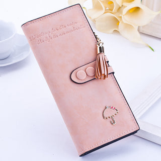 Buy pink Women Solid Colored Umbrella-Clipped Wallet