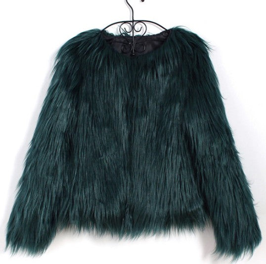 Women Bust Shoulder Fur Coat