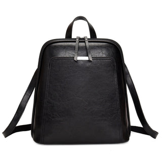 Buy black Large Capacity Leather Backpack