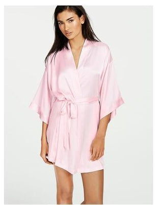 Buy pink Women Champagne Satin Sleepwear Robe