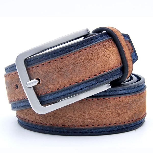 Men Casual Leather Alloy Belt