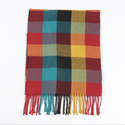 Unisex Thick Plaid Cotton Scarf