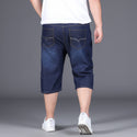 Men Plus Size Denim Shorts