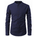 Men Slim Long Sleeve Dress Shirt