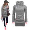 Long Sleeve Pullover Slim Fit Lengthened Hoodie