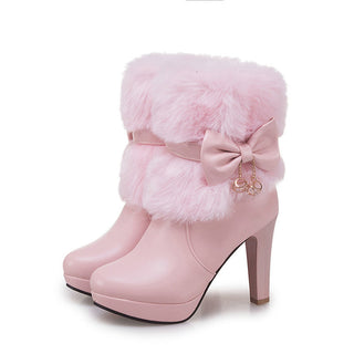 Women Sweet High Heel Boots