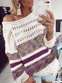 Women's Printed Round Neck Sweater