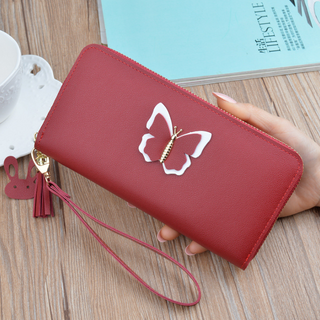 Buy red Butterfly Wallet with Rabbit-Shaped Extension Handle