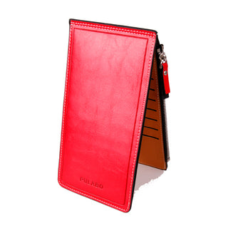 Buy red Women Slim Zippered Wallet