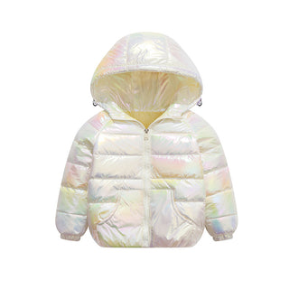 Buy white Kids Polyester Bubble Jacket