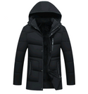 Unisex Silk Wool Cotton Thick Dark Jacket