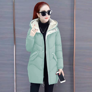 Buy light-green Women Cotton Chlorine Winter Bubble Jacket