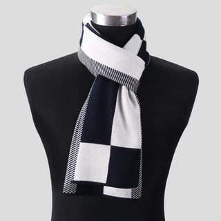 Buy f Men Plaid Wrap Knitting Retro Scarf