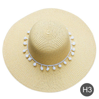 Buy 3 Women Plain Heart Patterned Straw Hat