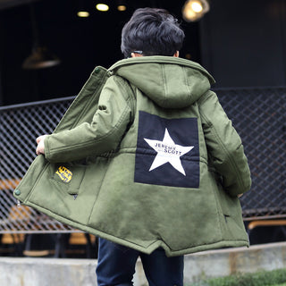 Kids Five-pointed Star Trench Coat