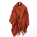 Women Thick Solid-Colored Woolen Scarf