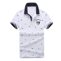 Men Lapel Cotton Polo Shirt