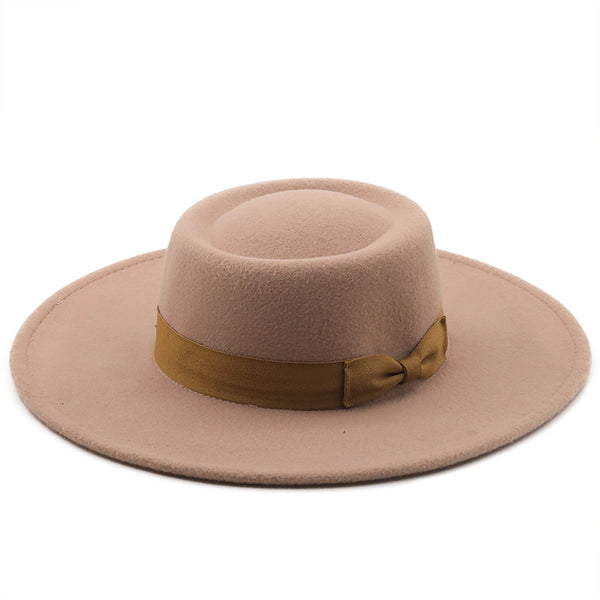 Concave Solid-Coloured Felt Hat