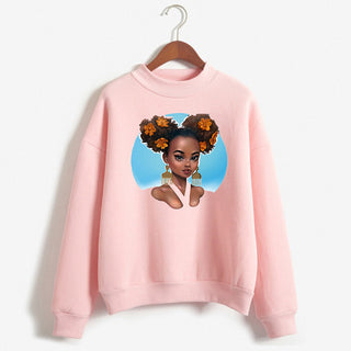 Buy style-4 Loose Pink Melanin Hoodie