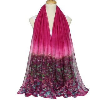 Buy pink Women Chiffon Voile Scarves