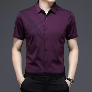 Men Woodpecker Nylon Short Sleeve Shirt