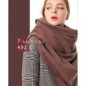 Women Thick Solid-Colored Woolen Scarf