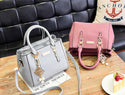 Women Casual Handbag with Fuzzy Extension