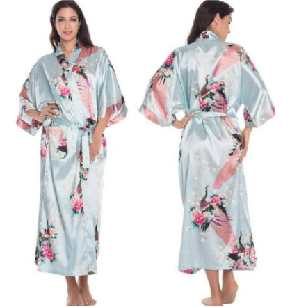 Women Satin Silk Robe