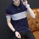 Men Short Sleeve Collar Polo Shirt