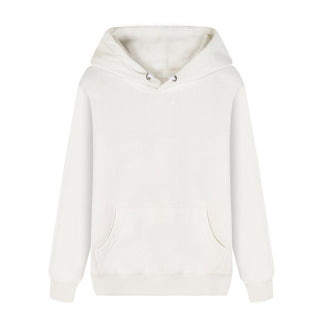 Buy white Unisex Plain Solid Colored Cotton Hoodie