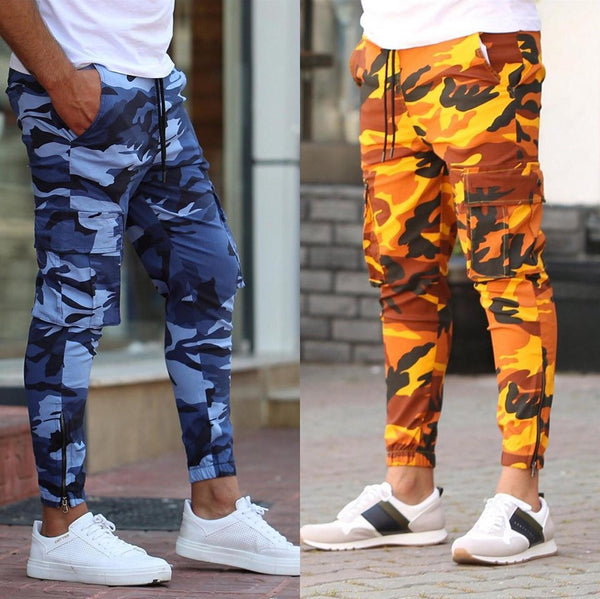 Men Colorful Camouflage Pants