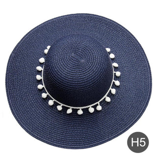 Women Plain Heart Patterned Straw Hat