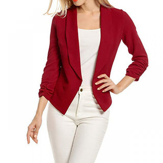 Buy red Women Spring Office Blazer