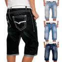 Men Casual Fashion Fold Pockets Denim Pants