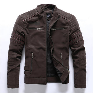 Buy coffee Men Winter Leather Jacket