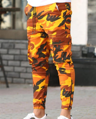 Buy yellow Men Colorful Camouflage Pants