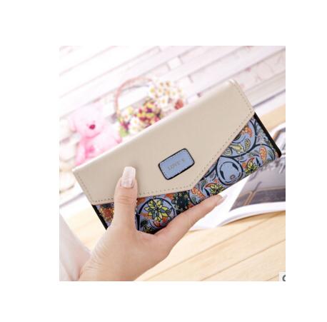 Women Floral Patterned Long Wallet