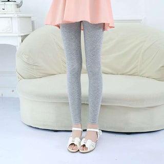 Buy gray Thin Modal Nine-point Multi Colored Leggings