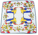 Women Multi-Patterned Printed Silk Scarf