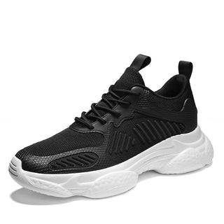 Buy black Solid Color Patterned Running Sneakers