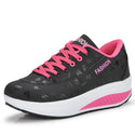 Women's Platform Lace-up Casual Sneakers