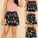 Floral Wide Leg Loose Shorts