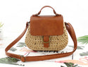 Women Antique Woven Messenger Straw Bag