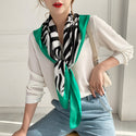 Women Multi-Patterned Printed Silk Scarf