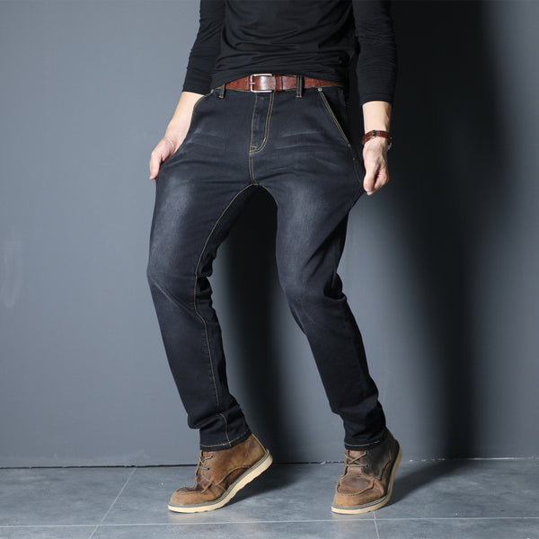 Men Denim Straight Pants