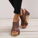 Women New Roman Thick Bottom Sandals