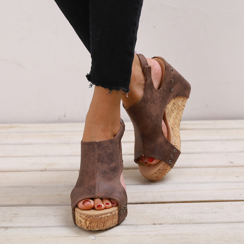 Women New Roman Thick Bottom Sandals